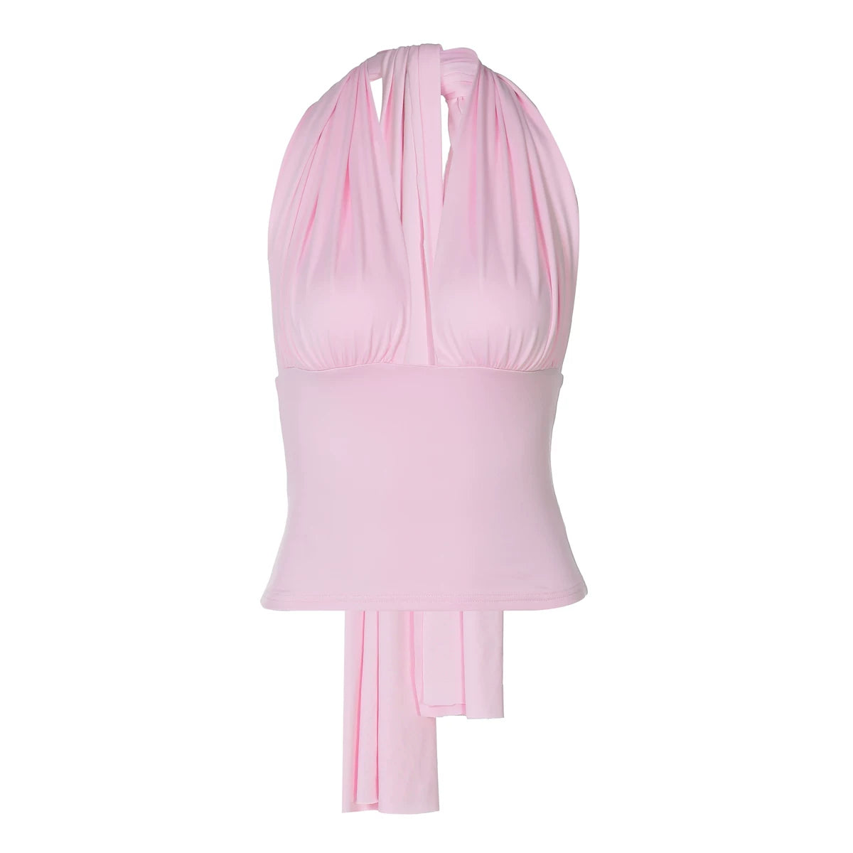 Jaghds | Summer Deep V Halter Camisole for Women with Backless Slim Fit Design