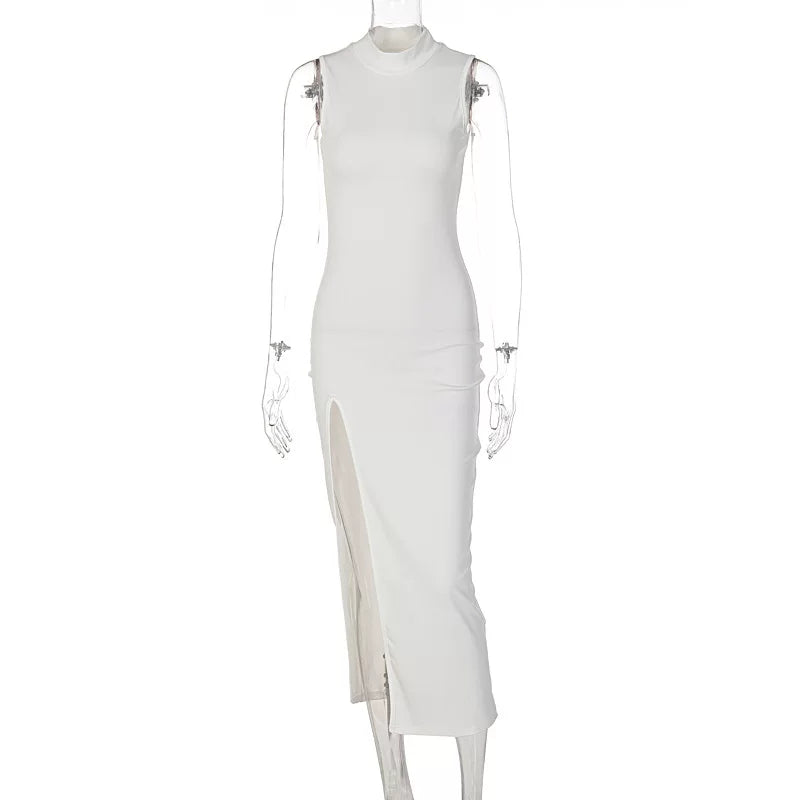 Jaghds | European and American Style Sleeveless Round Neck Dress