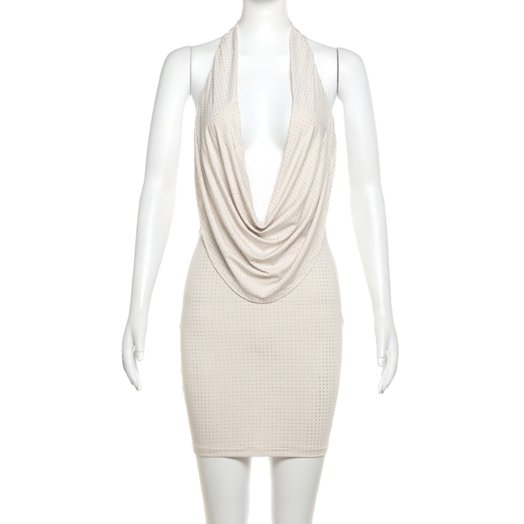 Jaghds | European and American Style Halter Neck Open Back Dress