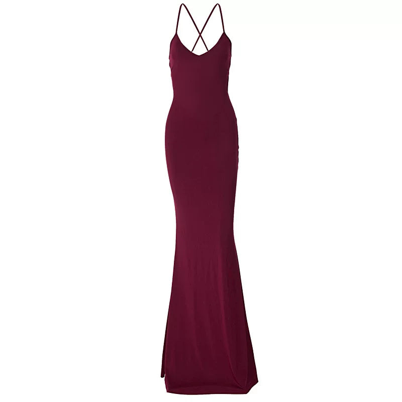 Jaghds | High-End Suspender Dress with Backless Lace-Up Pleated Long Skirt for Women 2026 Spring & Summer