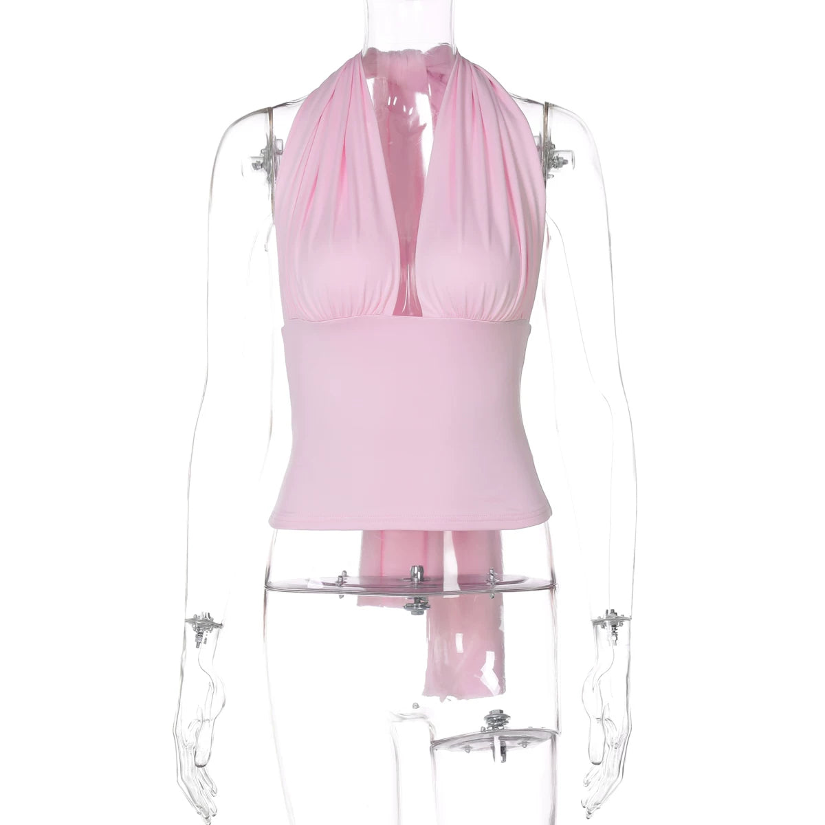 Jaghds | Summer Deep V Halter Camisole for Women with Backless Slim Fit Design