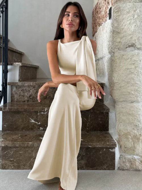 Jaghds | European and American Strapless Off-Shoulder Sleeveless Summer Dress with High