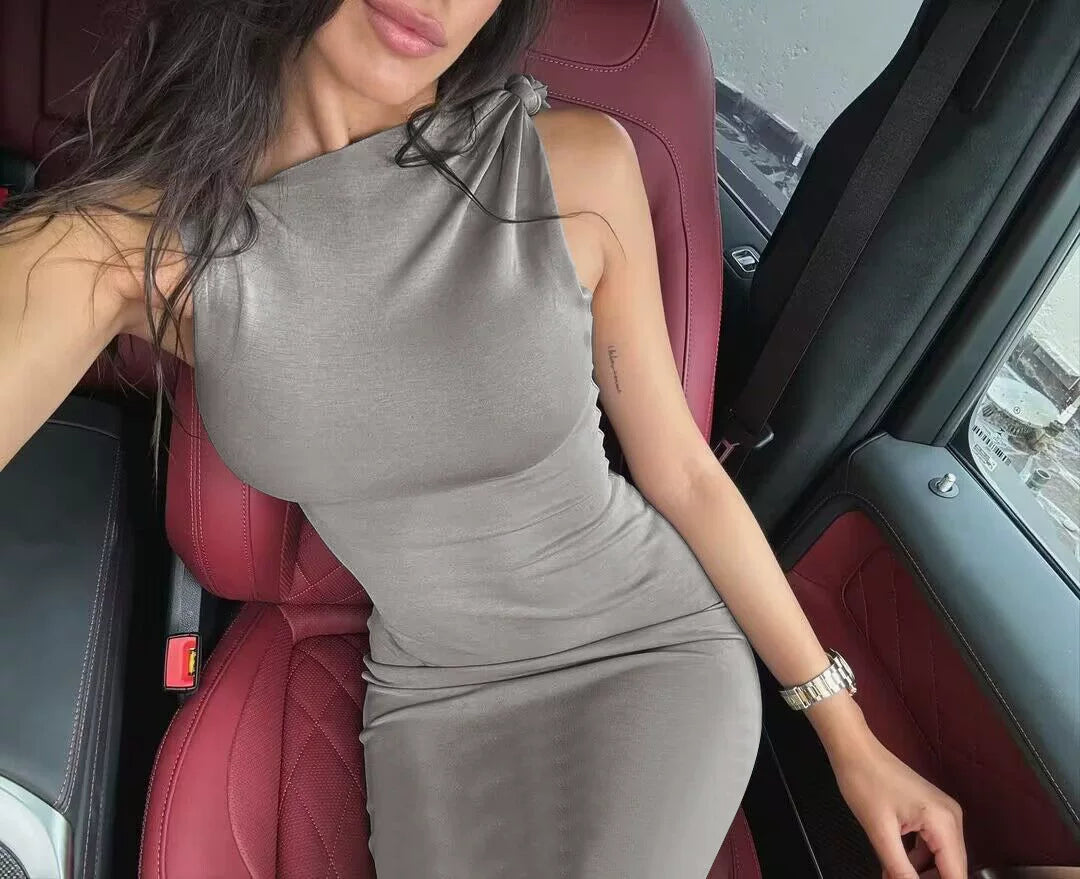 Jaghds | European and American Strapless Off-Shoulder Sleeveless Summer Dress with High