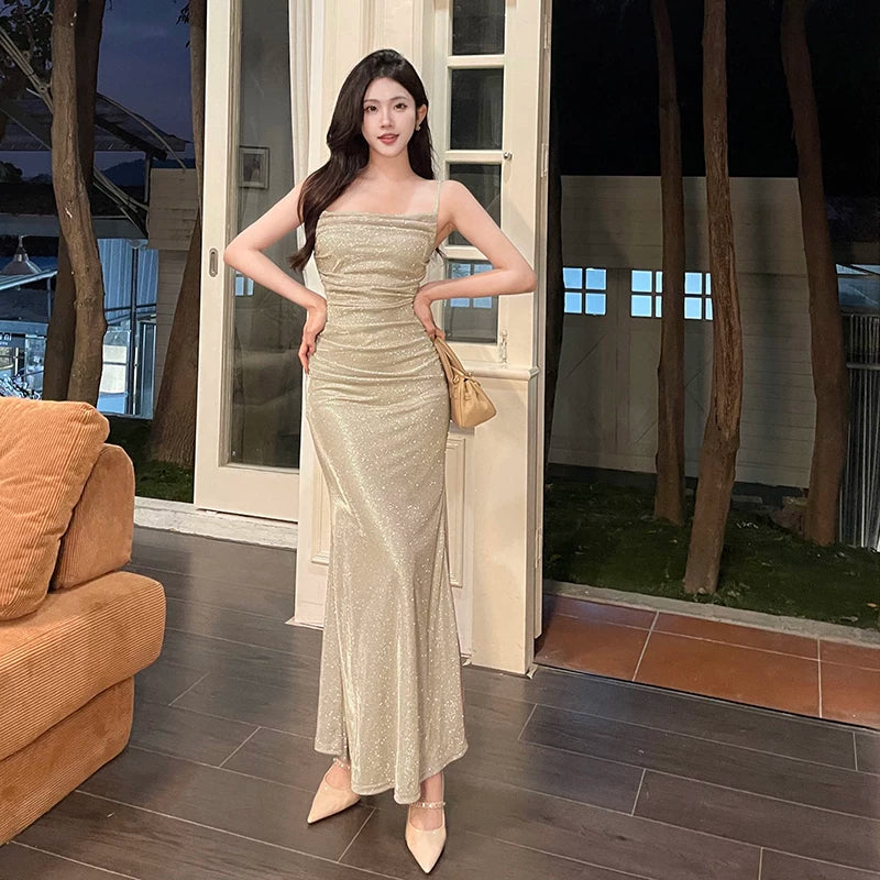 Jaghds | European and American Style High-End Glittering Long Dress